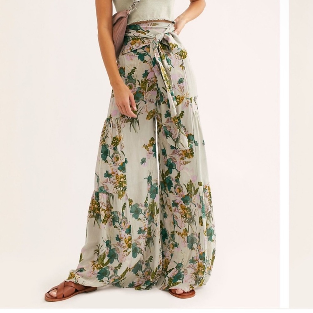 Free people small petite aloha wide leg pants 25 inch inseam - Picture 1 of 8